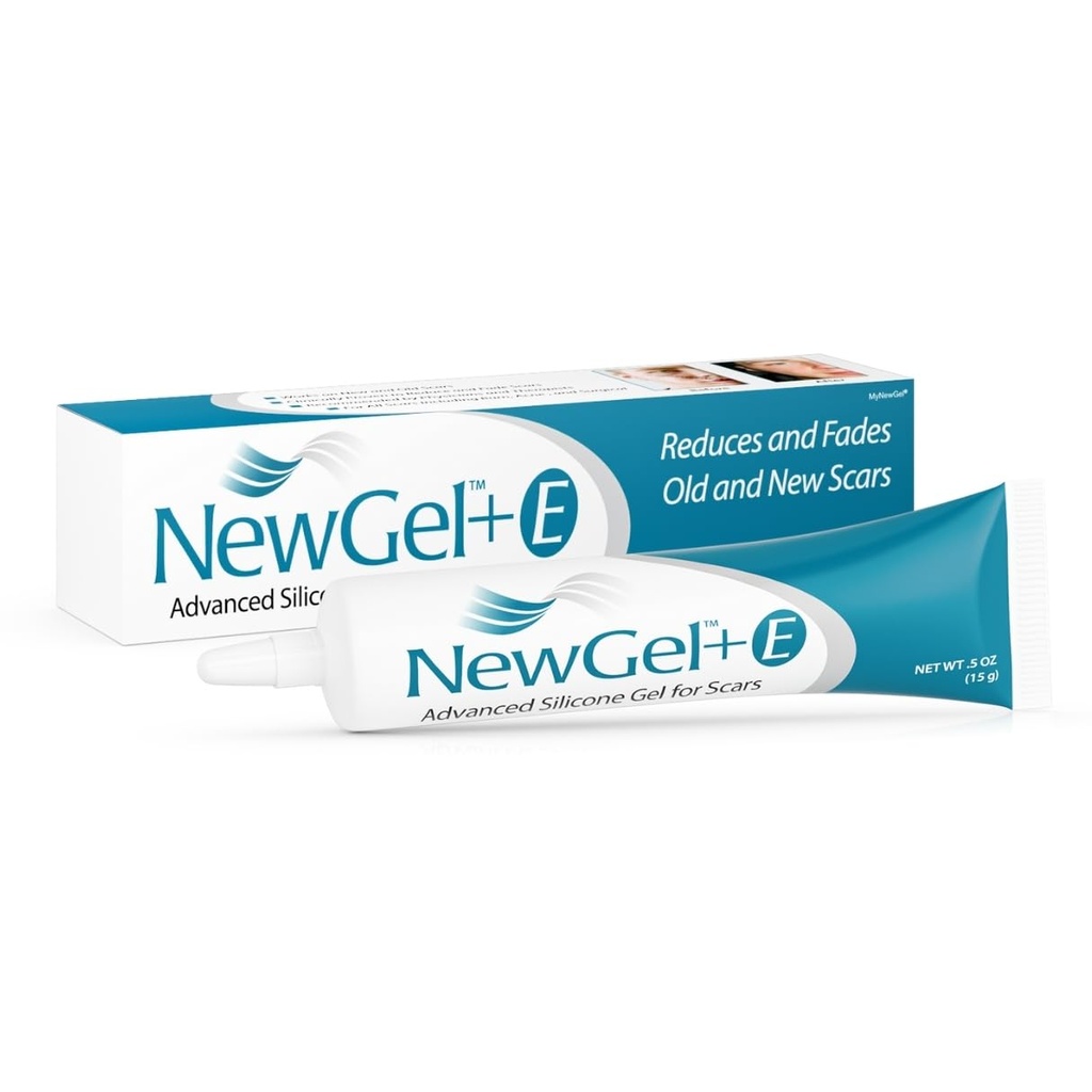 Avansert høy potens silikon ar gel med vitamin E for gamle, nye arr, kirurgi, Keloider, Burns og ansiktsblåser, NewGel Plus av MyNewGel (15 gram) - 0,50 oz
