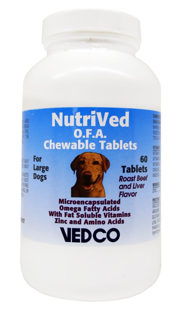 Vedco 60 grev Nutrived O.F.A. Chewable tabletter for store hunder