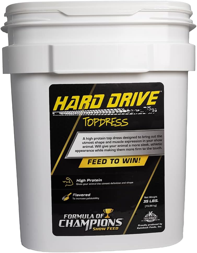 Harddisk toppkjole Pelletet Supplement for kjøtt, sauer, geiter og griser, 35 lb bucket