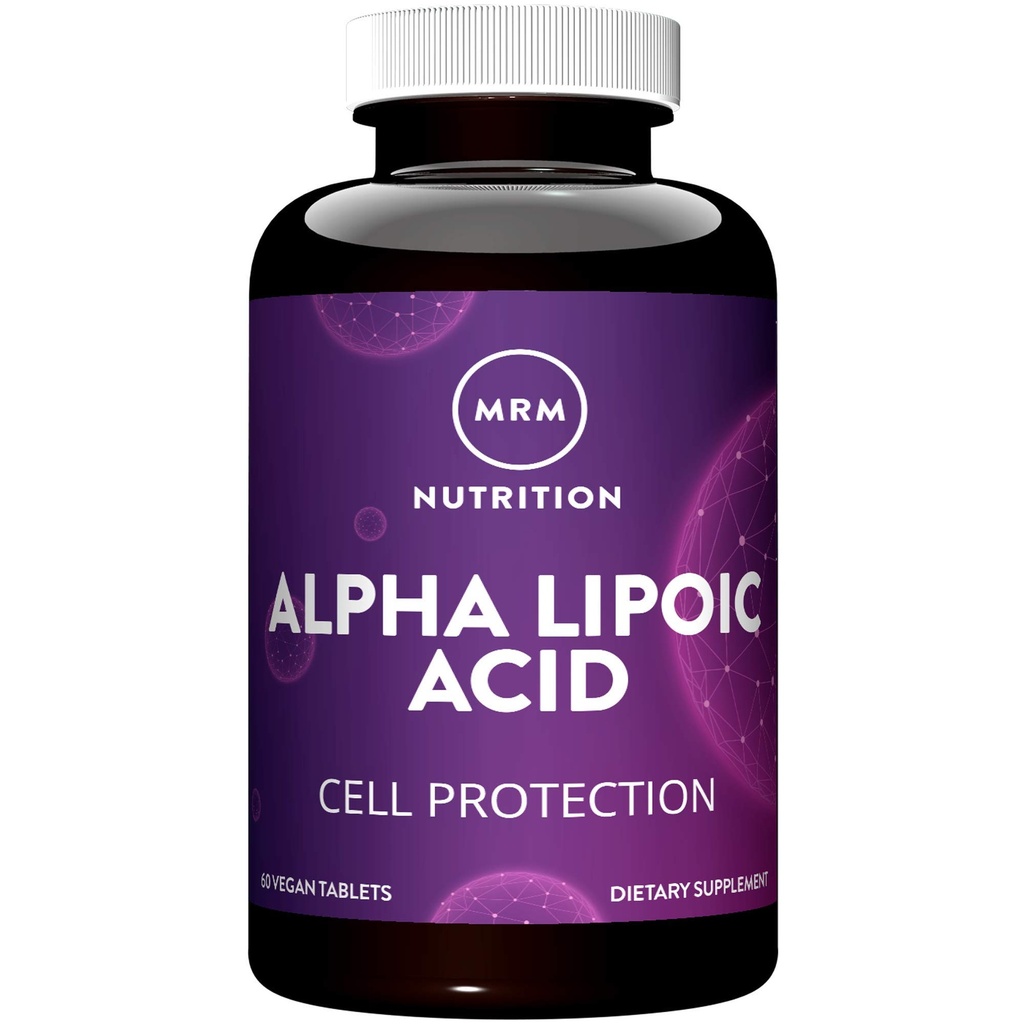 MRM Ernæring Alpha Lipoic Acid | 300mg ALA | Cell Protection | Liver Helse + avgift | Potent antioksidant | Vitamin C + E Regenerasjon | 60 Serveringer