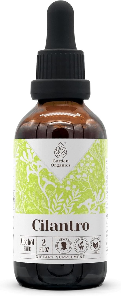 Cilantro alkohol-fri naturlig tinktur ekstrakt, immunsystem Booster, flytende dråper laget av 100% Cilantro tørket blad (2 fl oz)