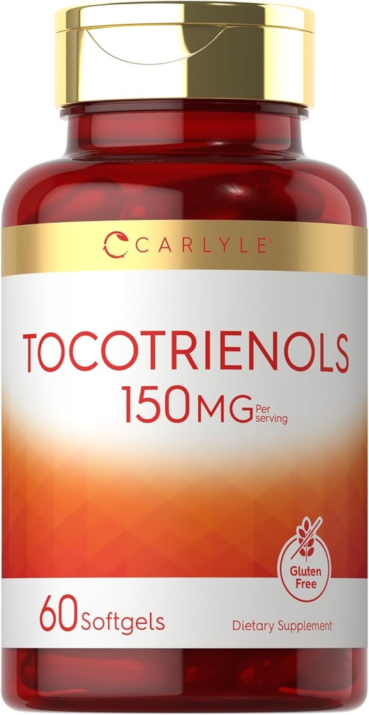 Carlyle Tocotrienols Supplement | 150 mg | 60 Softgels | Ikke-GMO og Glutenfri Kompleks