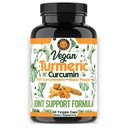 Vegan Turmeric Curcumin med svart pepper ekstrakt (60 Veggie Capsules-2 måneders forsyning), 95% Curcuminoids - Alle naturlige kraftige antioksidant for felles støtte og relief (1-Bottle)
