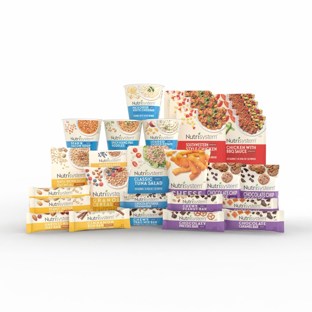 Nutrisystem® Kickstart Protein drevet 7-dagers vekttap Kit med 28 Delicious måltider og snacks