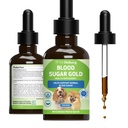 Kjæledyrs velvære blodsugar gullhunder - Holistisk blodsugarstøtte, Pancreas & Liver Health, Gymnema, Fenugreek & Devil's Club - NASC-sertifisert og Vet-formulert - 2 oz Liquid