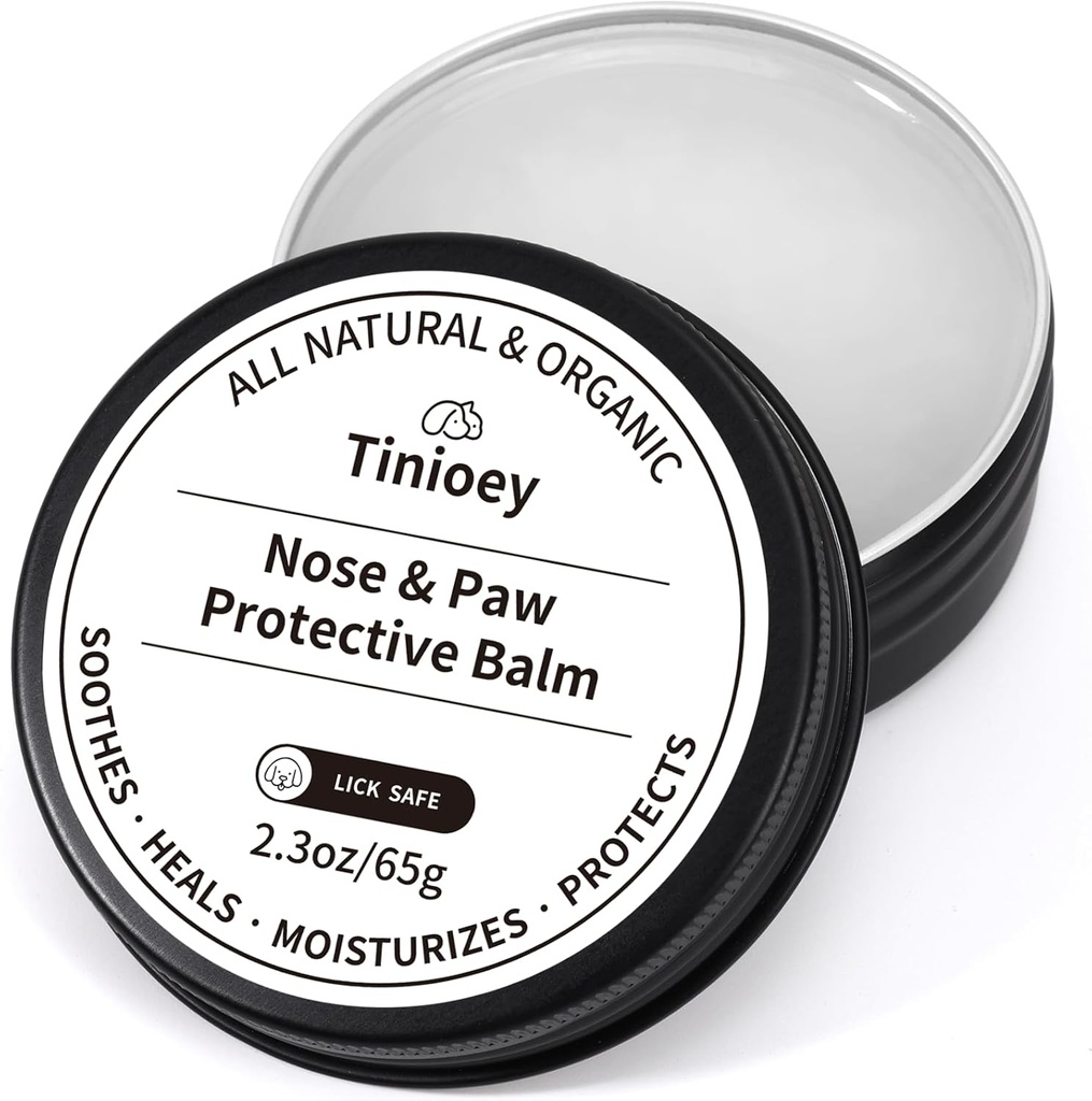 Hunde Paw Balm Hunde Lick Safe (2.3oz) | 100% naturlig og organisk katt hund Pad Pad Balm | Hunde Nese Balm for tørr nese | Paw Moisturizer Snout Sother for hunder | Hunde tilbehør Kjæledyr tilbehør