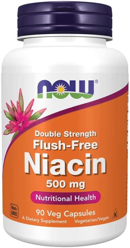 NU Matvarer - Niacin Flush-free dobbel styrke 500 mg. - 90 Grønnsaker Kapsel(er)