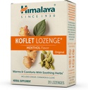 Himalaya Koflet Lozenges, Opprinnelig Menthol Flavor, Naturlig Herbal Cough Drop for varme relief og beroligende Throat Comfort, 130 mg, 20 Lozenges