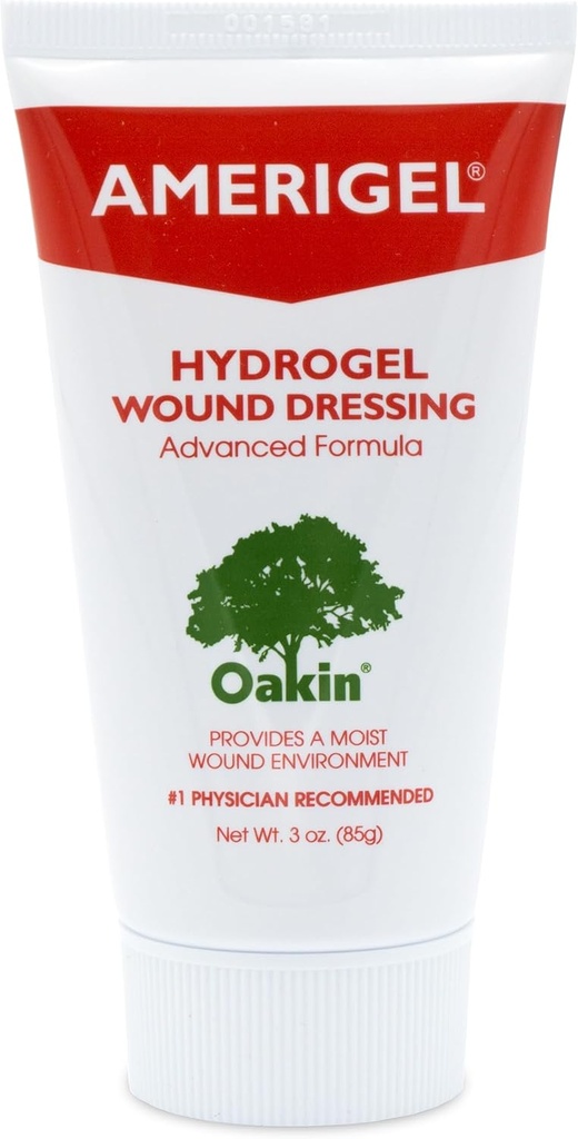 AMERIGEL Hydrogel sår dressing (3 oz.) - gir fuktighetsgivende miljø for tørr sår