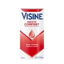 Visine Red Eye Comfort Redness Redness Relief Øyedråper for å hjelpe lindre røde øyne på grunn av mindre øye irritasjoner raskt, Tetrahydrozoline HCl, 0,5 fl oz