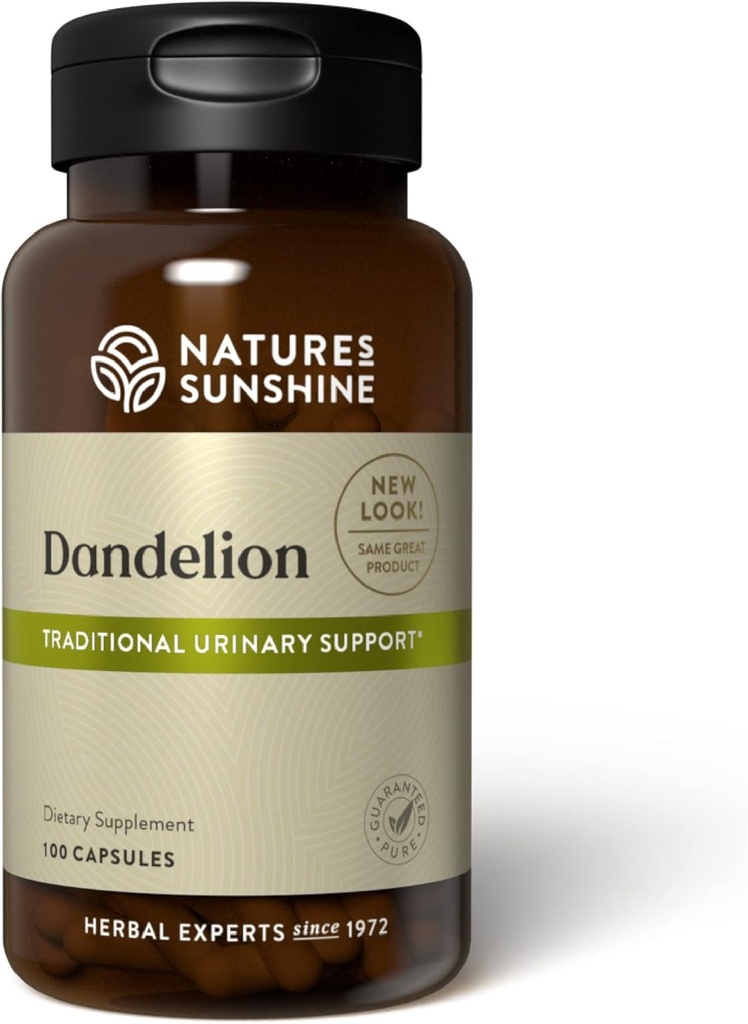 Naturens solskinn Dandelion, 100 kapsler, kraftige urter støtter digestion, nourishes leveren, og gir urinsystem støtte