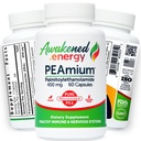 Palmitoyletanolamid 450mg Comfort Mobility Nerver Kognitiv og immun støtte - Micronisert høy absorpsjon - All Natural Pea - USA laget - Ingen tilsetningsmidler eller hjelpemidler - 60 Vegan Kapsler Supplement