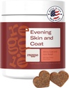 Reggie Hud & Coat Kosttilskudd for hunder | Omega-3 Fish Oil & Vitamin E for kløende hud Relief, Shedding & skinnende Coat | Naturlig hund Skin & Coat Chews | Vet-godkjent og laget i USA | 60 Myke Chews