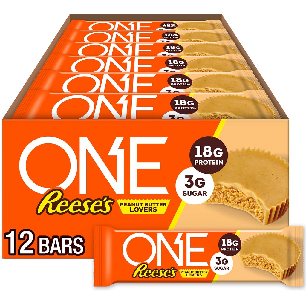 Ene proteinbarer, Reese er Peanut Smør elskere, Glutenfri med 18g Protein og 3g sukker, Pantry stifter, 2,12 oz (12 greve)