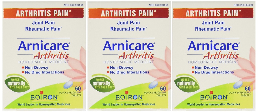 Boiron Arnicare Arthritis - 60 faner 60 greve (Pack of 3)