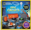 National Geographic Circuit Maker Kit - Elektronikksett for barn med 120 elektriske kretsprosjekter, Elektrisk krets STEM Toy, Elektroniske prosjekter, Elektrisk kretssett for barn, Elektrisk kretssett