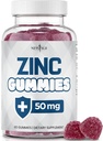 NYE AGE Zinc Gummies - 50 mg høy immunforsvar Booster Sink Supplement, immunforsvar, kraftig naturlig antioksidant, ikke-GMO - ved ny alder (60 greve av 1))