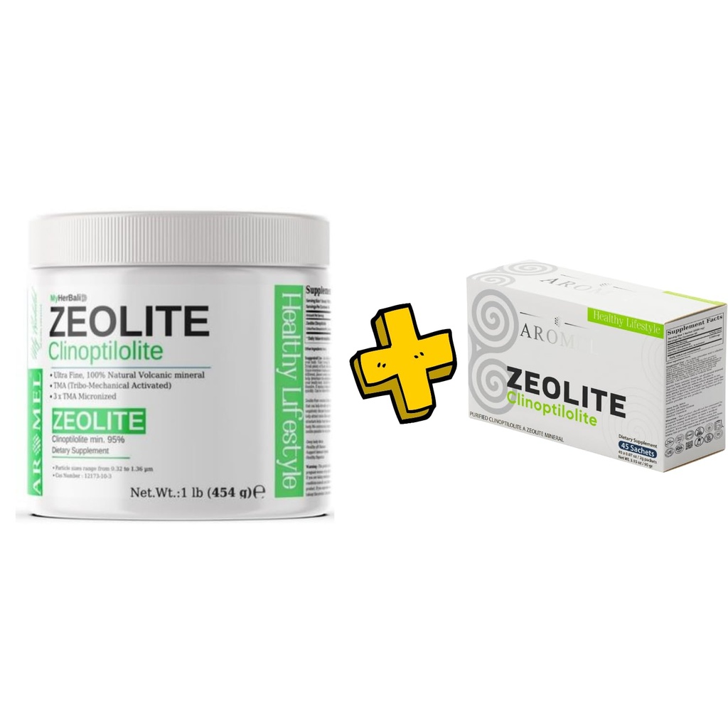 Zeolitt pulver | 1 pund - 454 g | Zeolite sakets 45sch