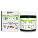 HERBION Naturals Chest Rub - Soothing Ointment med Soothing Vapors for voksne og barn 2+ - lindrer Cough, Cold, Nasal & Chest Congestion - Reduserer muskel- og leddsmerter (3,53 oz (pakke med 1)