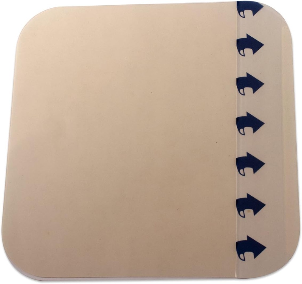 Dynarex DynaDerm Hydrokolloid Dressings, Sterile Moist Bandages for sår, 6" x 6," Ekstra Tynn & Latex-Free, Skip i Peel-Down Patches, 1 boks 5 Dressings