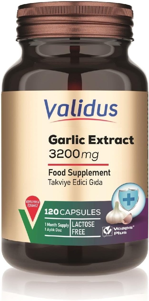 VALIDUS hvitløk 3200 mg 120 kapsler
