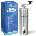 Pill Mill Crusher - Crushes Flere tabletter til et fint pulver - Metal Pill Grinder - Tablett Pulverizer Passer for reise - God fôring Tube bruk og Kjæledyr