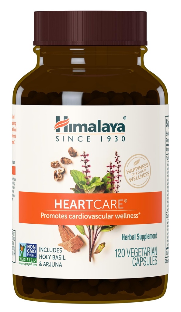 Himalaya HeartCare - Herbal hjerte helse tilskudd med Ashwagandha og Amla - Vegan, ikke-GMO, Glutenfri, 720 mg, 120 kapsler