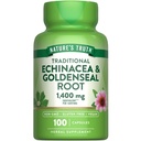 Naturens sannhet Echinacea Goldenseal kapsler | 1400mg | 100 greve | Vegansk, ikke-GMO & Glutenfri kosttilskudd | Herbal støttekompleks