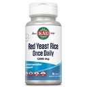 KAL Rød Yeast Rice En gang daglig 1200 mg, kardiovaskulær støtte * Supplement med naturlig forekommende umettede fettsyrer, Aminosyrer og fytonutrienter, Vegan, Glutenfri, 30 serveringer, 30 tabletter