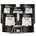Bedre Alt Pure Himalayan Shilajit Resin pakke med 5 høy styrke gull grad 375 serveringer for energiforsterkning og immunstøtte, 85+ spormineraler, 75%+ Fulvic Acid, med Lab Test Report,400 mg