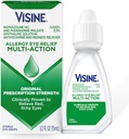 Visine Allergy Eye Relief Multi-Action Antihistamine & Rødhet Relief Eye Drops med Pheniramin Maleate & Naphazoline HCl, Allergy Eye Drop behandling for rød, kløende øyne, 0,5 fl oz