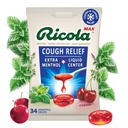 Ricola Max Swiss Cherry Throat Care Stor pose | Cough Suppressant Drops | Dual Action flytende senter | Soothing Long-Lasting Relief - 34 Count (Pack of 1)