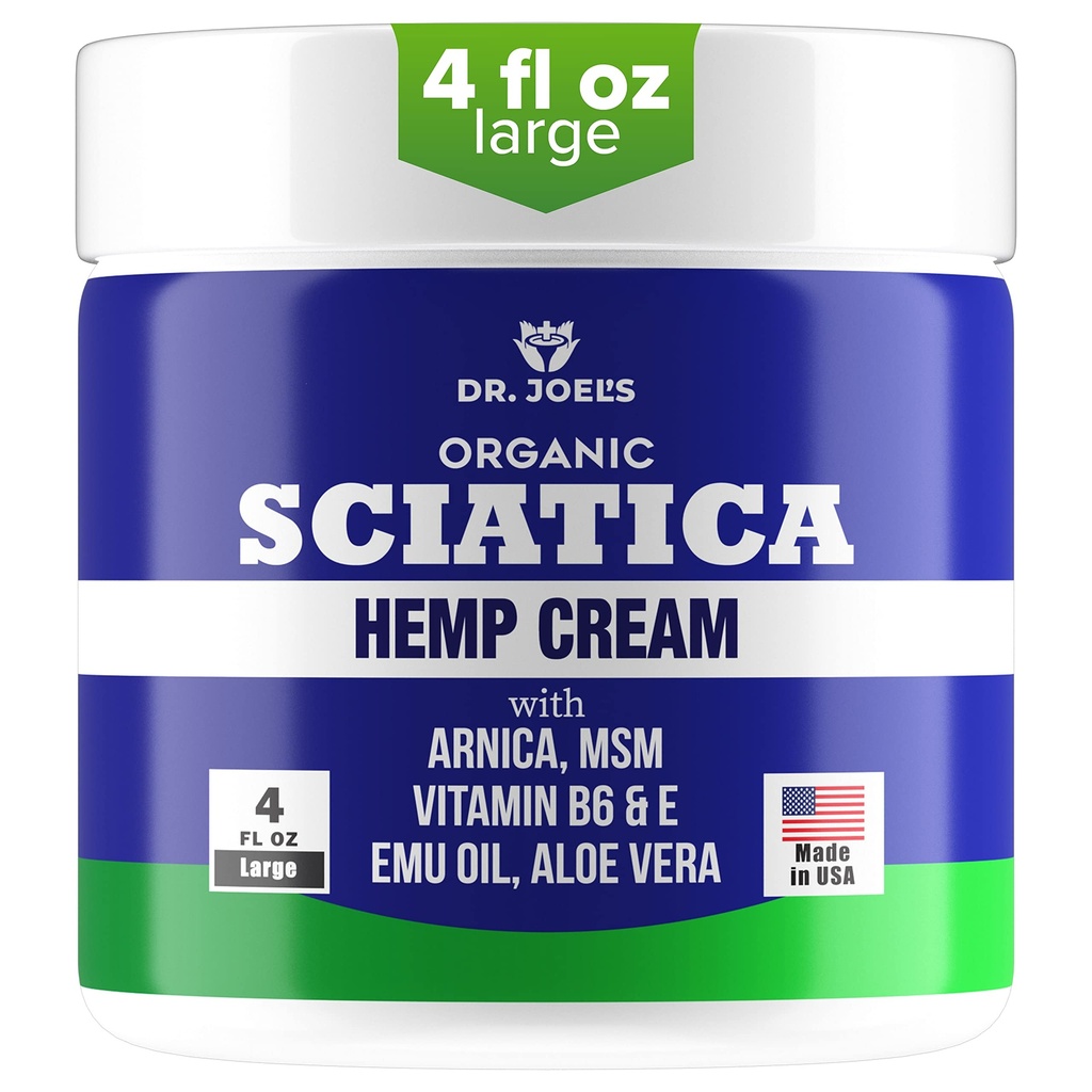 Sciatica cream - Premium Sciatica cream - Rask absorpsjon og maksimal relief - 4 oz Stor verdi pakke - laget i USA