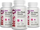 Res-Q No-Flush Niacin (tidligere HDL+) 60 kapsler, 3-pakning