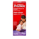 Tylenol flytende oral suspensjon medisin, Acetaminophen smerter lemper og feber reduserer for kaldt + influensa symptomer & sure Throat, Aspirin-, Ibuprofen- & alkohol-fri, Grape, 4 fl oz