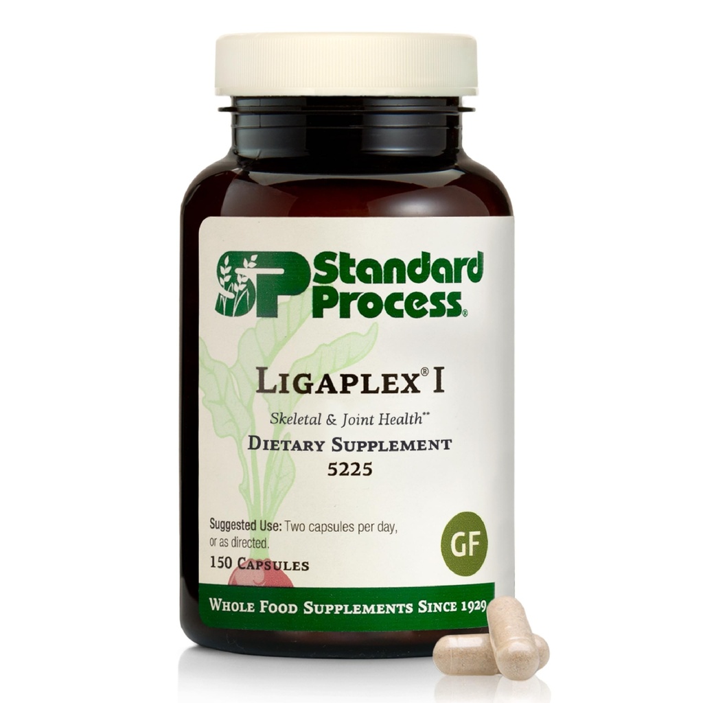 Standard prosess Ligaplex I - Joint Support Supplement for Ligament & Cartilage Helse - Bone styrke støtte - Ikke-Soy, Glutenfri & Ikke-Daueri - 150 kapsler