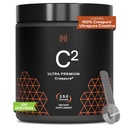 HPN C2 Kreatin Monohydrat for ytelse, utvinning, styrke, arbeid ut, vegansk, ikke-GMO, myk og soya gratis, uavhengig testet, ultrapure premium kreapure (100 serveringer)