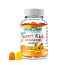 Greenfield Nutritions Smart Kids Halal Omega 3 Gummies med DHA - 60 Halal Vitaminer for barn, støtter hjerne og immun helse - Vegansk, ikke-GMO, Gluten, Gelatin-fri og peanut-fri Halal Gummy vitaminer
