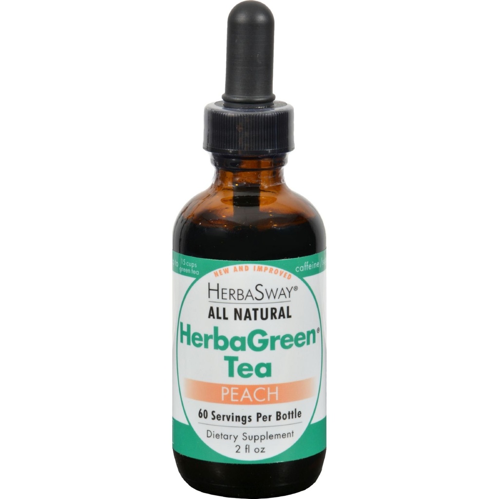 Herba Sway - Herbagreen Te Peach, 2 fl oz flytende