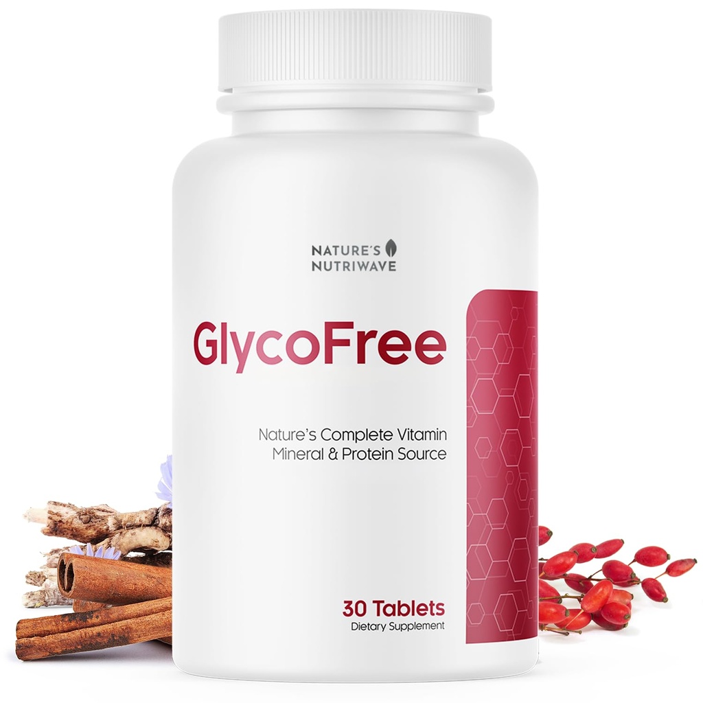 GLYCOFREE Supplement, Naturlig plantebasert blanding med berberin, biter melon, kanel, Inulin ikke-GMO, laget i USA - 30 tabletter, 1 måneds forsyning
