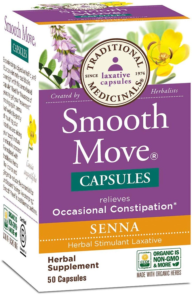 Tradisjonelle medisiner - Smooth Move Senna, 50 kapsler
