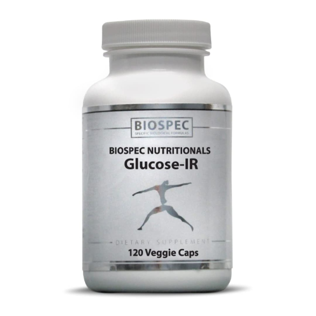 Biospec næringsstoffer glucose-IR - kanelekstrakt, kromi, berberin og biotin (120 kapsler)