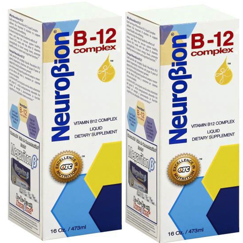 Neurobion vitamin B12 kompleks 16 Oz flytende citrus flavor 2 pakke