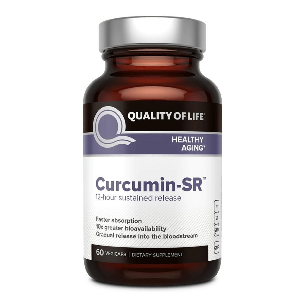 Livskvalitet Curcumin-SR - Sunn Aging, Inflammasjonsstøtte - 60 Vegicaps