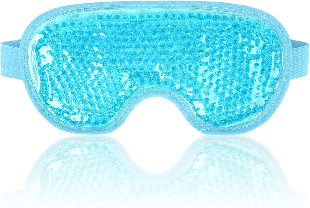 NEWGO Kjølende Øyemaske for Puffy Eyes, Cold Eye Mask Eye Ice Pack for Etter Øyekirurgi, Tension Stress Relief, Klåda øyne, hodepine, mørke sirkler - Blå