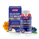 Bilberry Eyebright Ekstrakt gull - for tretthet og sløring Vision - Øyevitaminer med Bilberry Lutein og Zeaxanthin Kosttilskudd for Eye Clarity -Halal - 60 Kapsler
