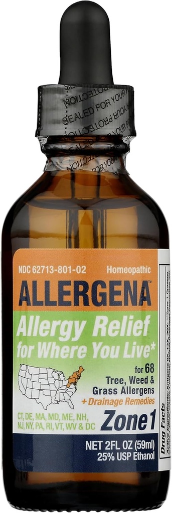 PROGENA - Allergena Zone 1 - Allergi Relief Drops (2 FL Ounce)