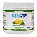 KALA Helse MSMPURE sitron Lime Flavored Coarse MSM pulverflasker - organisk svovel for felles fleksibilitet, hudutseende og hår & negle støtte - 8,8 oz, USA laget, destillert krystaller