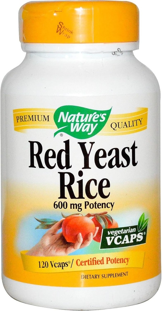 Naturens vei rød yeast ris, 500mg 120 vegetariske kapsler