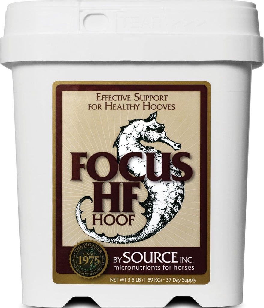 Kilde 573935 Focus Hf Hoof mikronæringsmiddel for hester, 3,5 lb